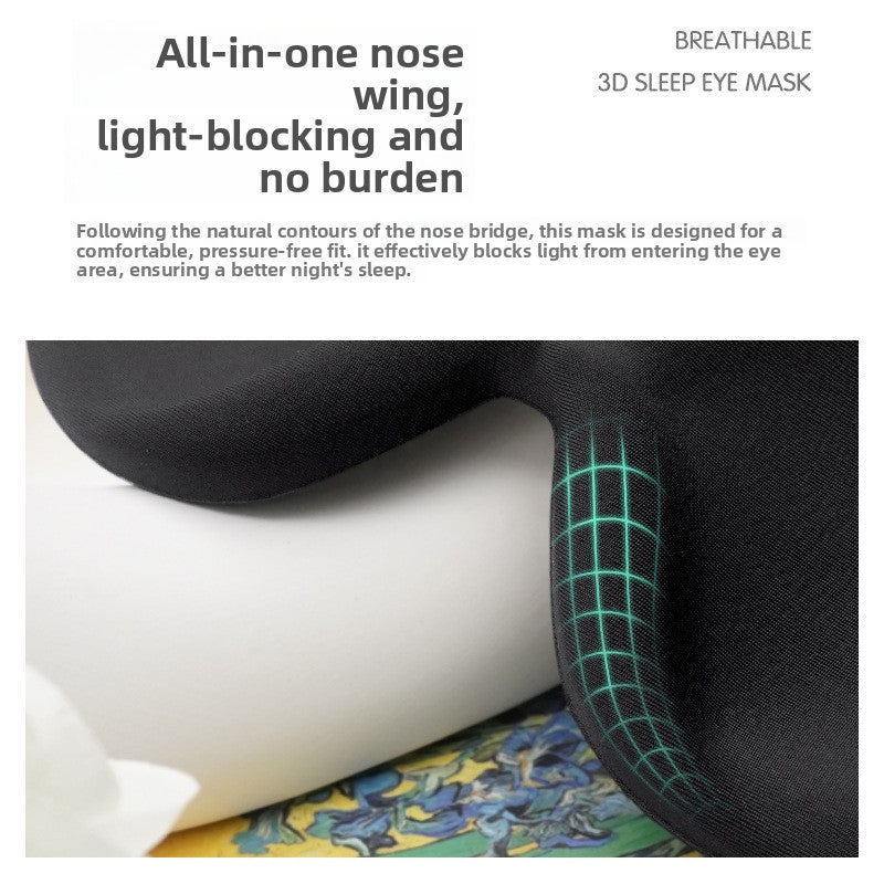 Masque de sommeil 3D en memory foam