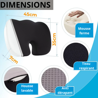 Coussin multiusage en mémoire de forme