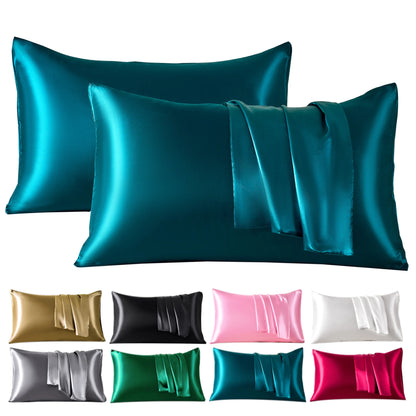 Taies d'oreillers en soie de satin
