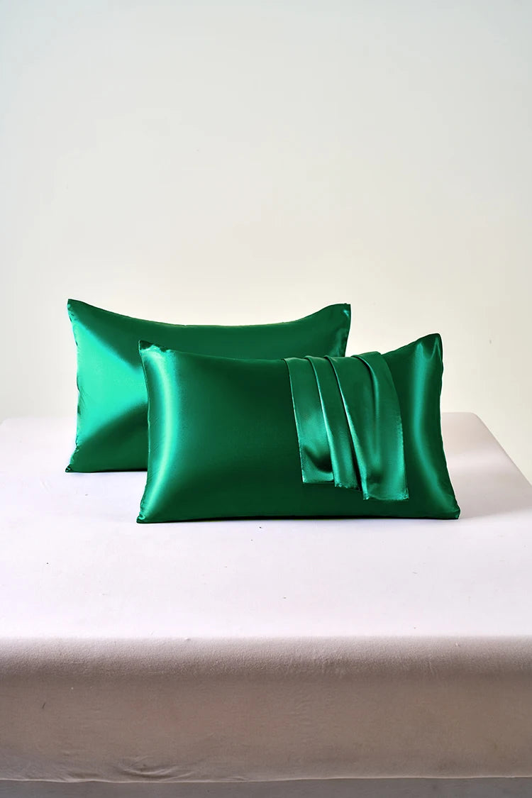 Taies d'oreillers en soie de satin