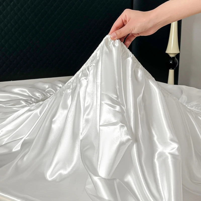 Draps de lit en soie de satin
