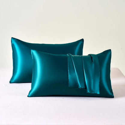 Taies d'oreillers en soie de satin