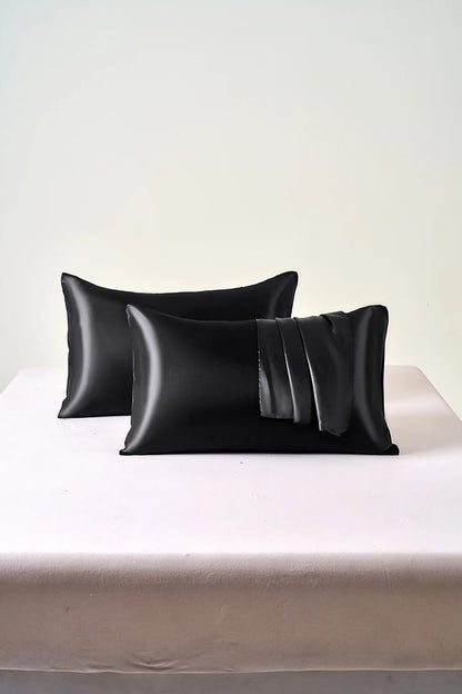 Taies d'oreillers en soie de satin