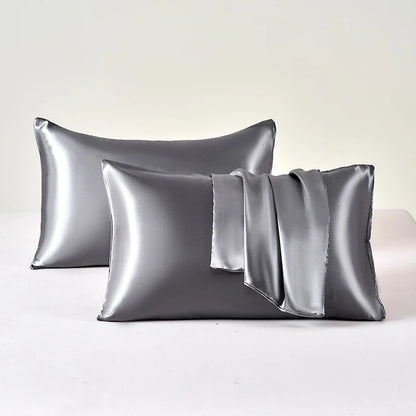 Taies d'oreillers en soie de satin
