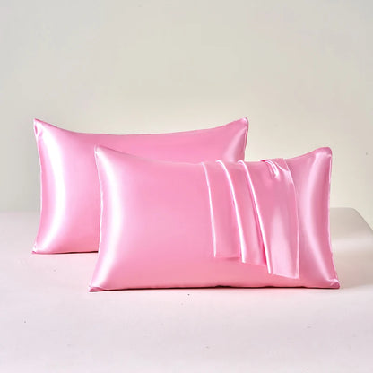 Taies d'oreillers en soie de satin