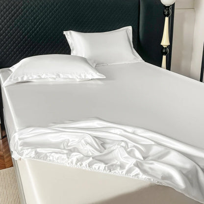Draps de lit en soie de satin