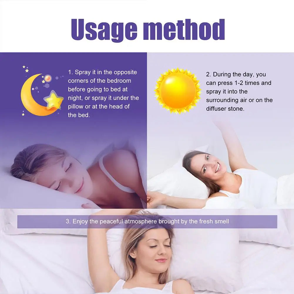 Spray de sommeil à base d'huile de lavande