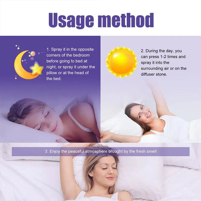 Spray de sommeil à base d'huile de lavande
