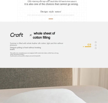 Couette d'été anti chaleur