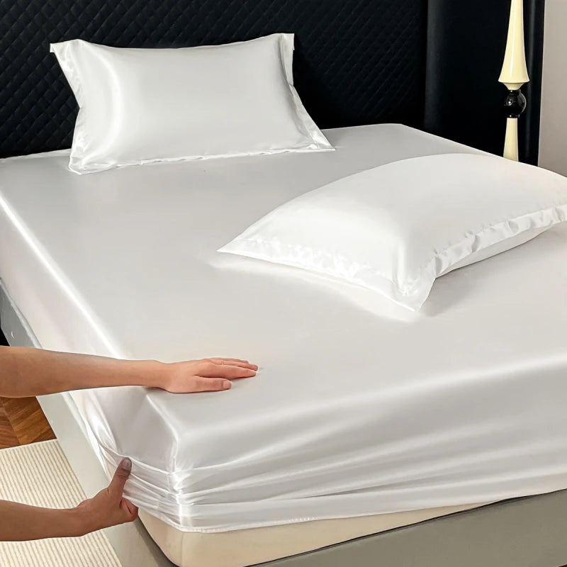 Draps de lit en soie de satin