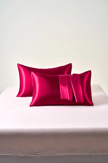 Taies d'oreillers en soie de satin