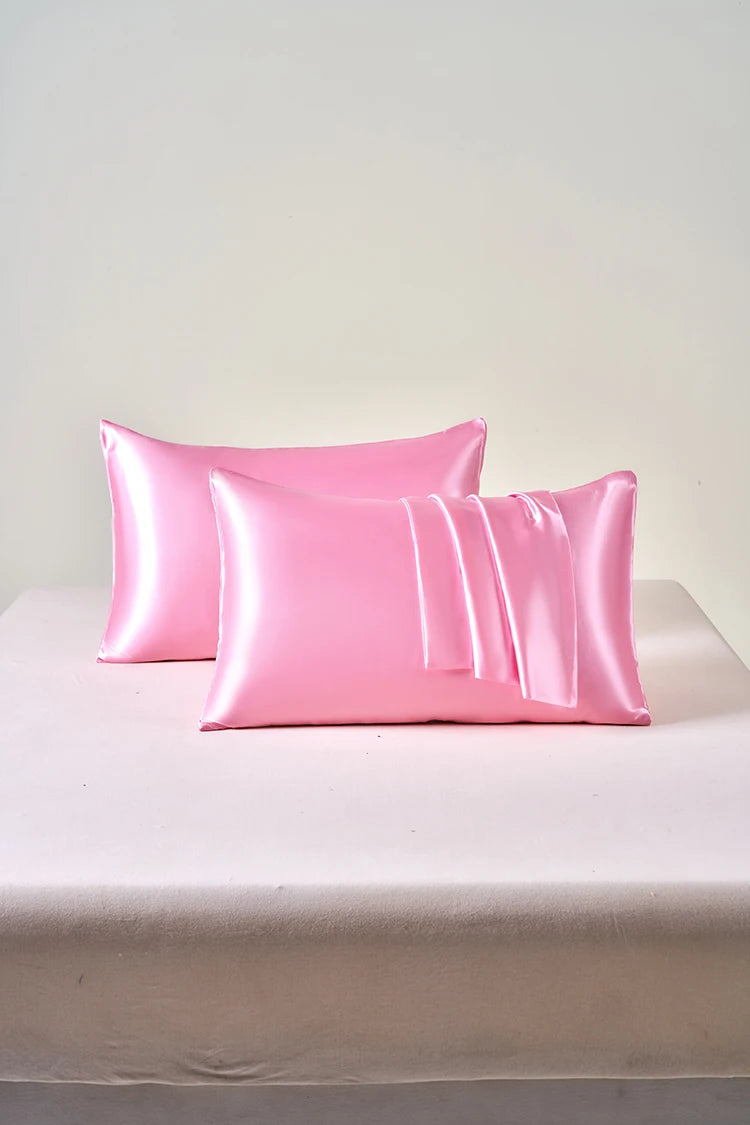 Taies d'oreillers en soie de satin