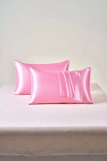 Taies d'oreillers en soie de satin