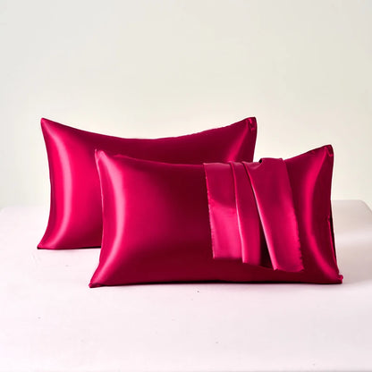 Taies d'oreillers en soie de satin