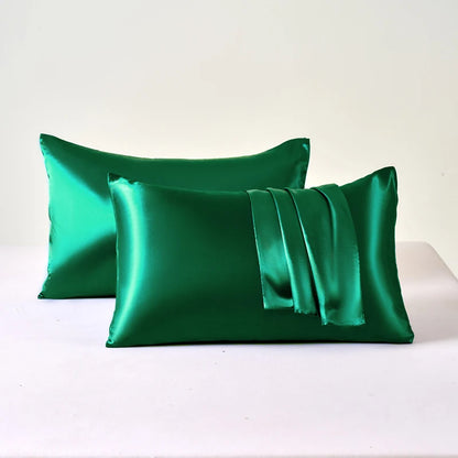 Taies d'oreillers en soie de satin