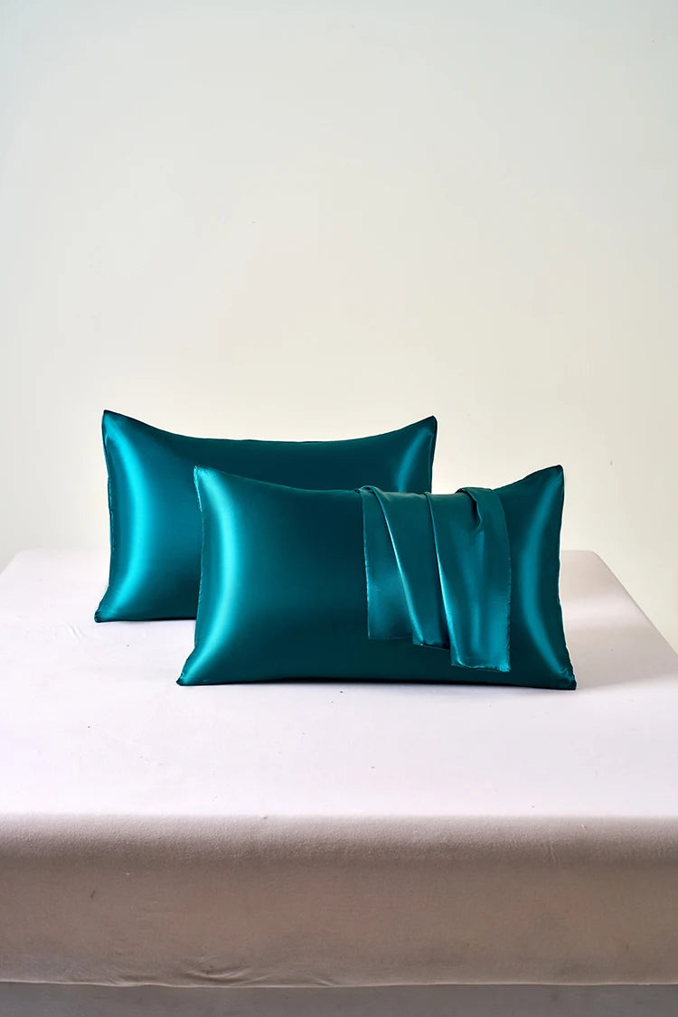 Taies d'oreillers en soie de satin