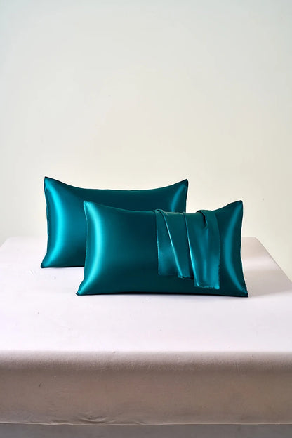 Taies d'oreillers en soie de satin