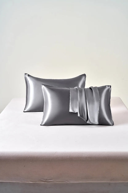 Taies d'oreillers en soie de satin