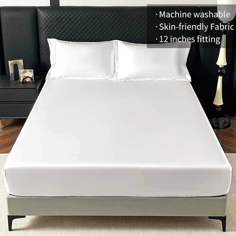 Draps de lit en soie de satin