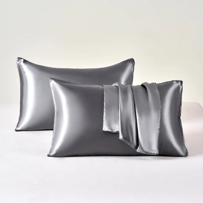 Taies d'oreillers en soie de satin