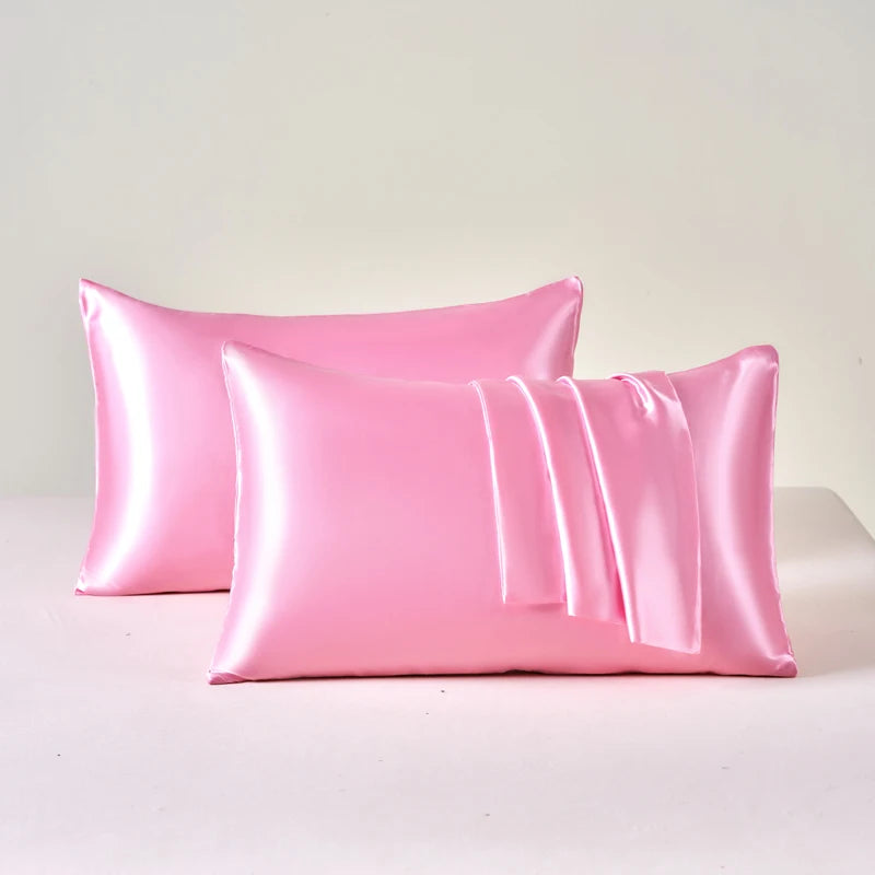 Taies d'oreillers en soie de satin