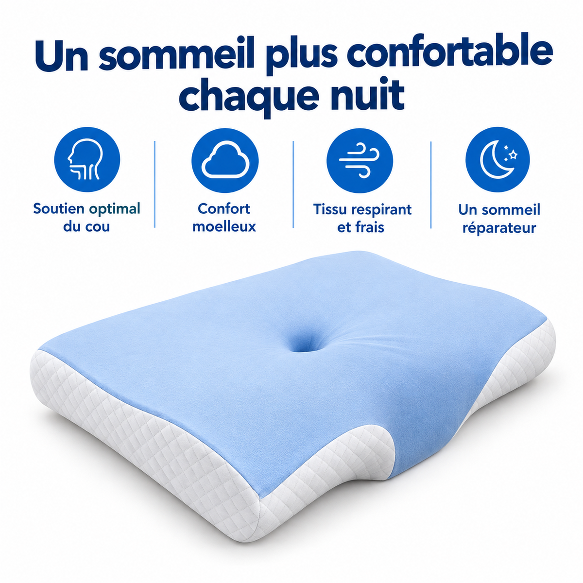 Confy - Oreiller ergonomique premium
